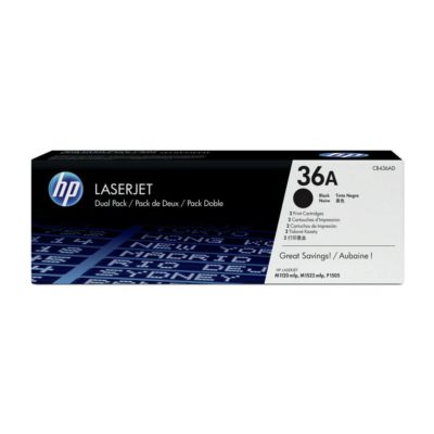 Hp 36A Toner, Black Dual Pack, CB436AD (package 2 each) Hp 36A Toner, Black Dual Pack, CB436AD (package 2 each)